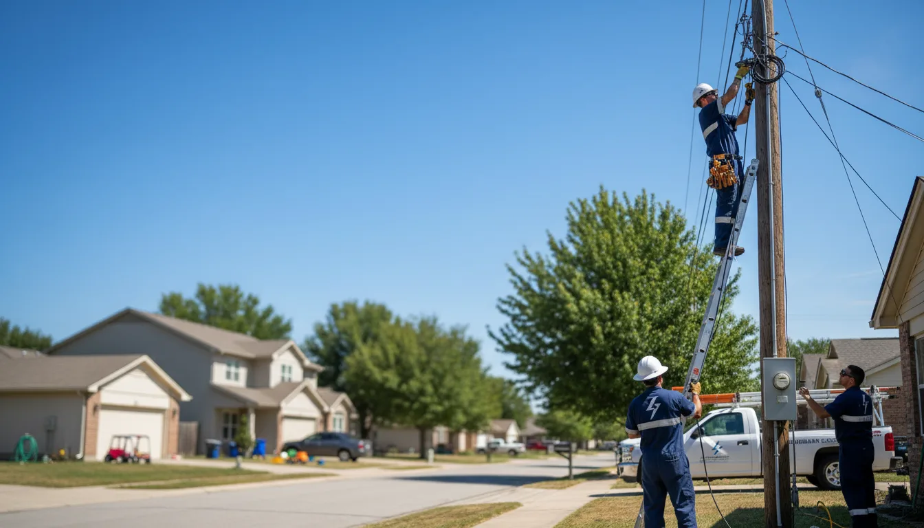 Residential electrician providing installation services in Ralston, IA